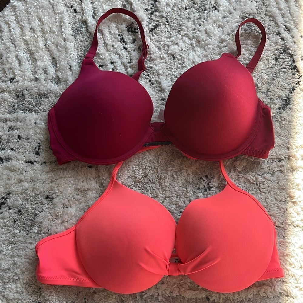 PINK Victoria’s Secret Pink Bikini Top size M - Picture 7 of 7